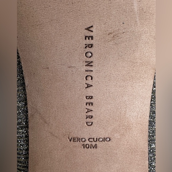 NWOB Veronica Beard Nathalia Pointed Toe Pump size 10, Metallic Silvergold - Picture 10 of 14